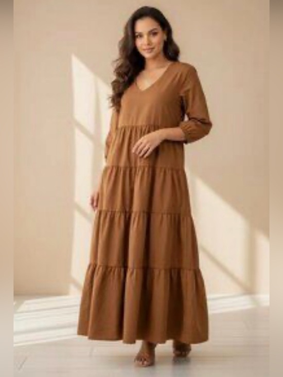 Universal Thread Dresses & Skirts - Universal Thread Gauze Tiered Dress Bell Long Sleeve, Size Large